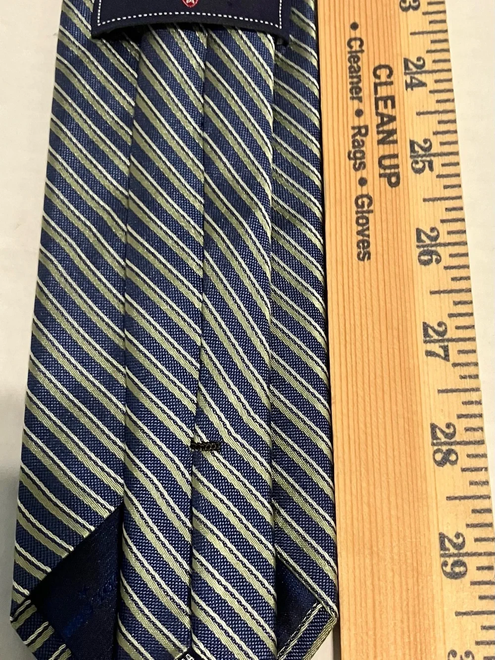 Classic Saddlebred Navy and Light Blue XL Striped Men’s Tie
